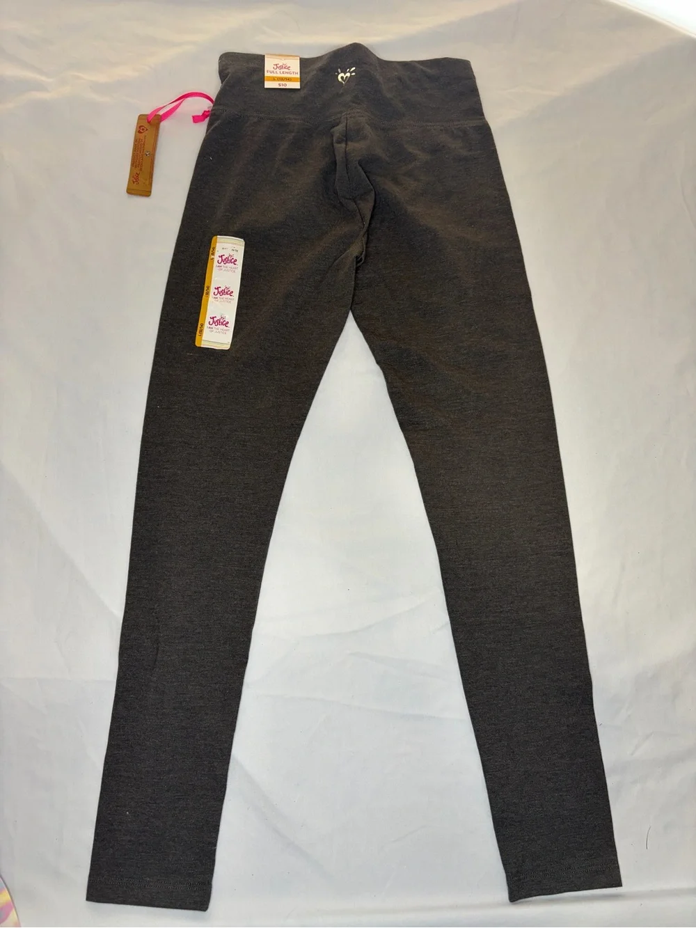 Lot of 3 Justice Girls' Tie-Dye, Gray & Black Leggings Size L 12/14 New